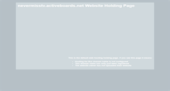 Desktop Screenshot of nevermisstv.activeboards.net