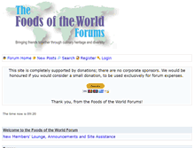 Tablet Screenshot of foodsoftheworld.activeboards.net